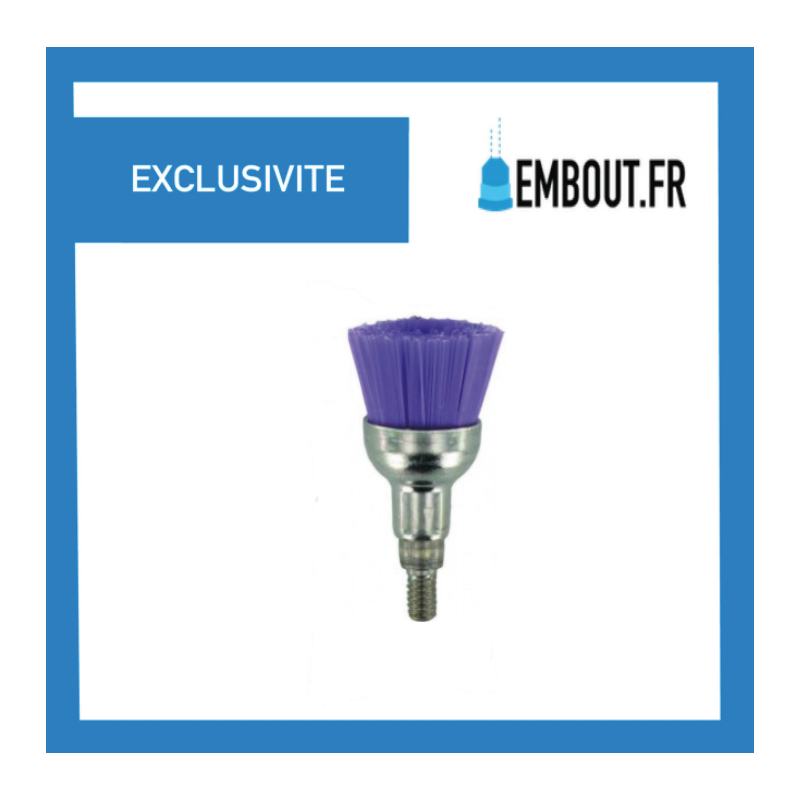 Brossette nylon Med ( purple ) Screw - 100 pcs