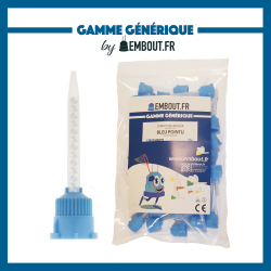Embout mélangeur bleu pointu - 50u - MIXINGTIP.COM