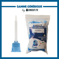 Embout mélangeur bleu pointu - EMBOUT.FR - 100u