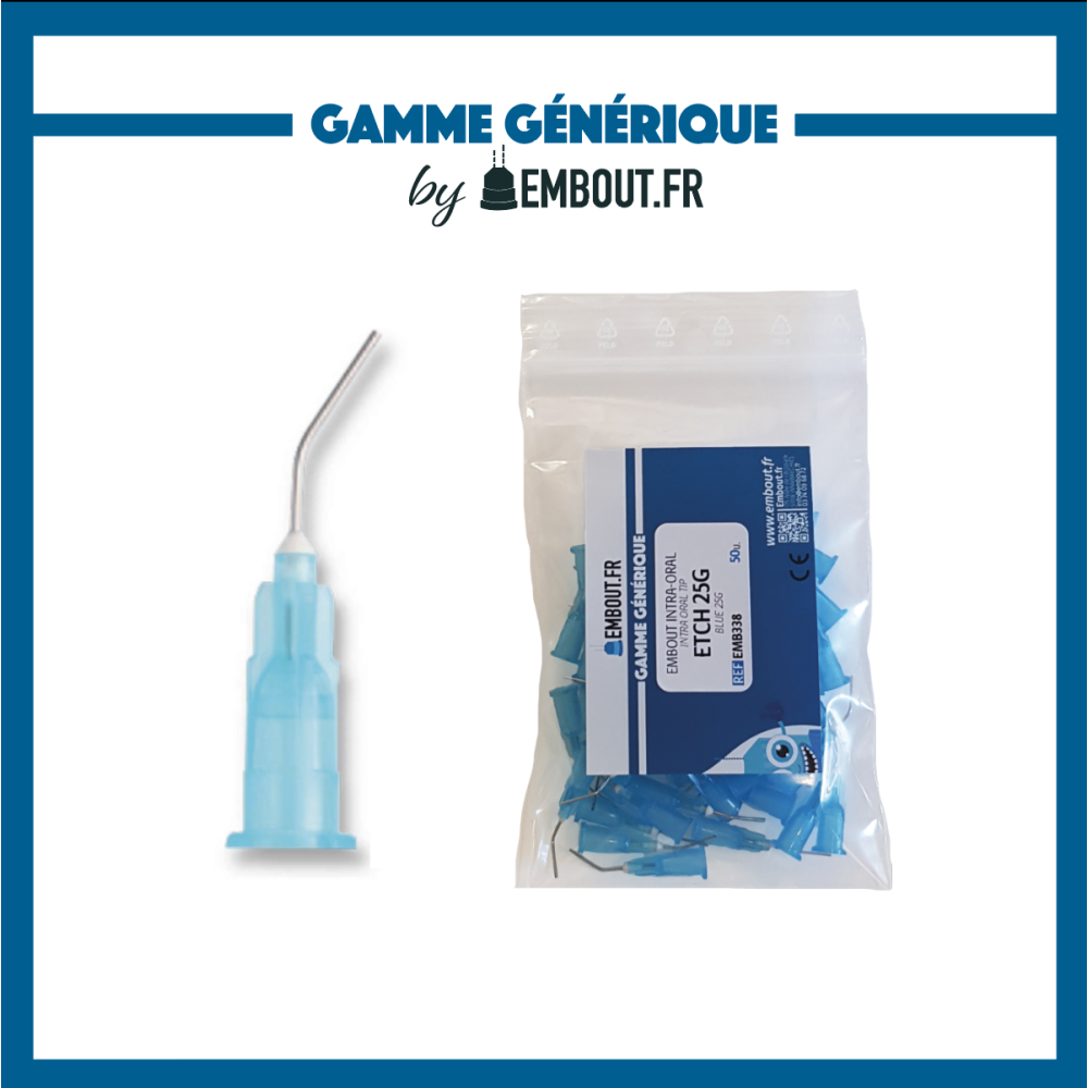 Etching Applicator Tip Blue 25G - 50pcs - MIXINGTIP.COM