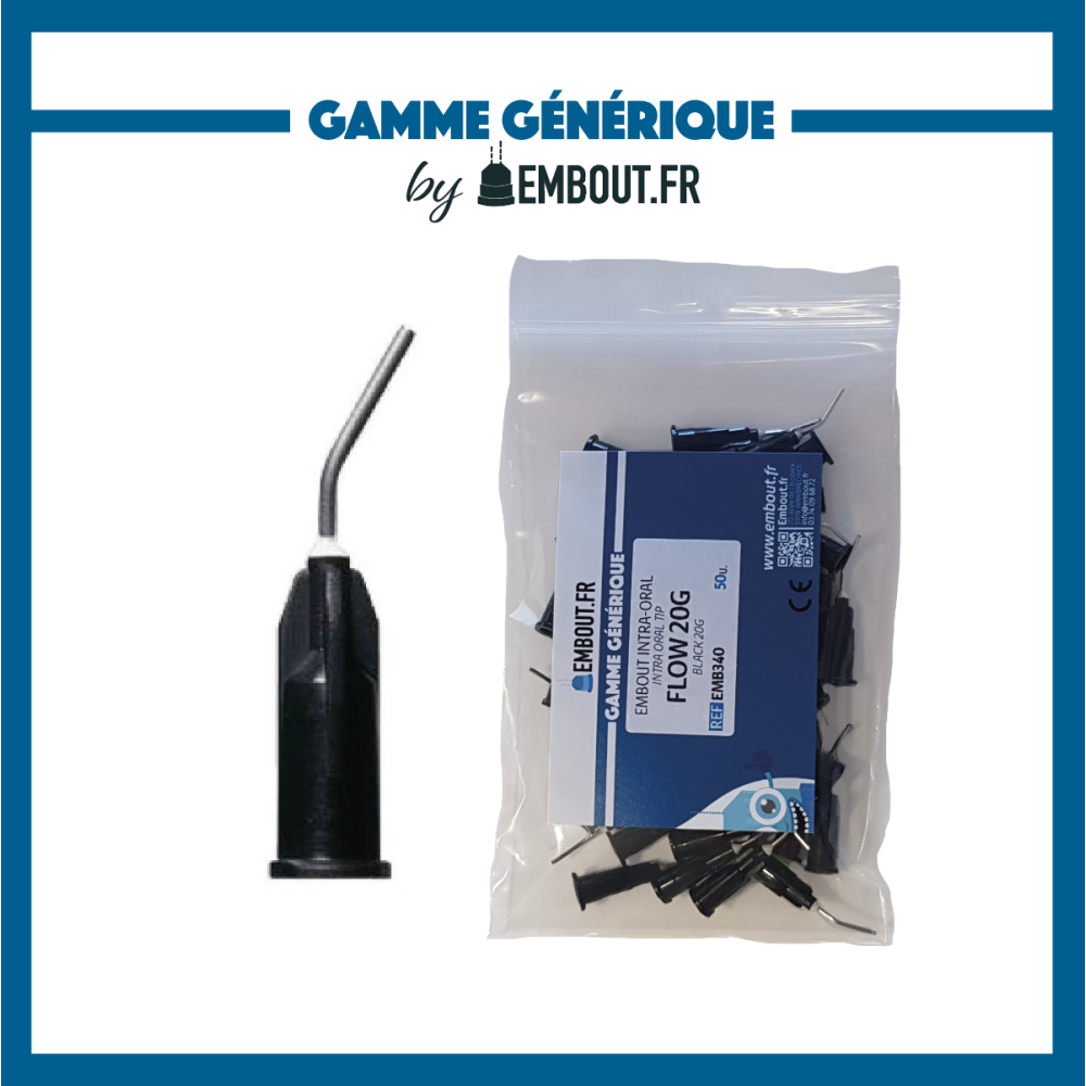 Applicator Tip Black 18G - 50pcs - MIXINGTIP.COM