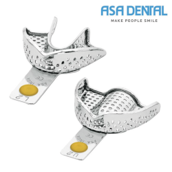 Porte Empreinte metall. Perforé avec bourrelet rétentif