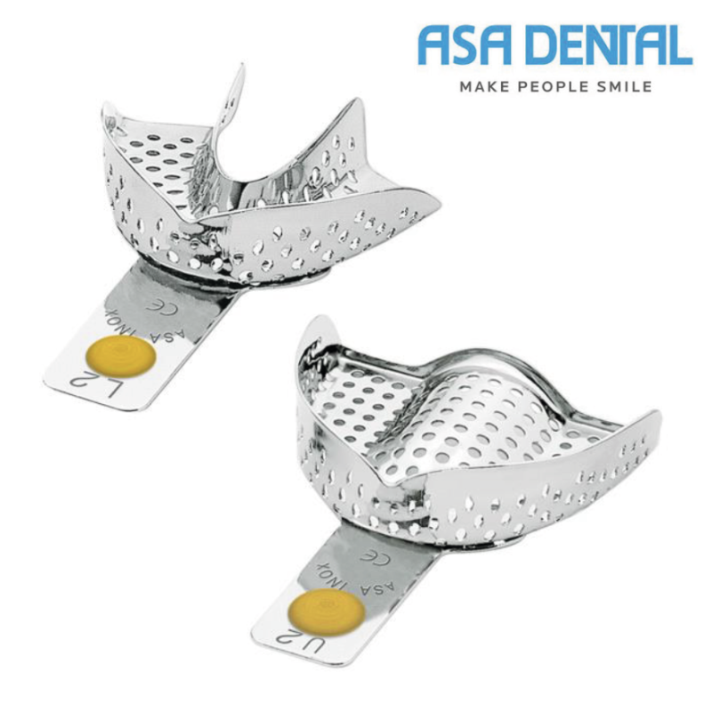 Porte Empreinte metall. Perforé sans bourrelet rétentif