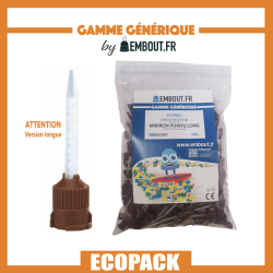 Embout marron pointu long - EMBOUT.FR - 500u