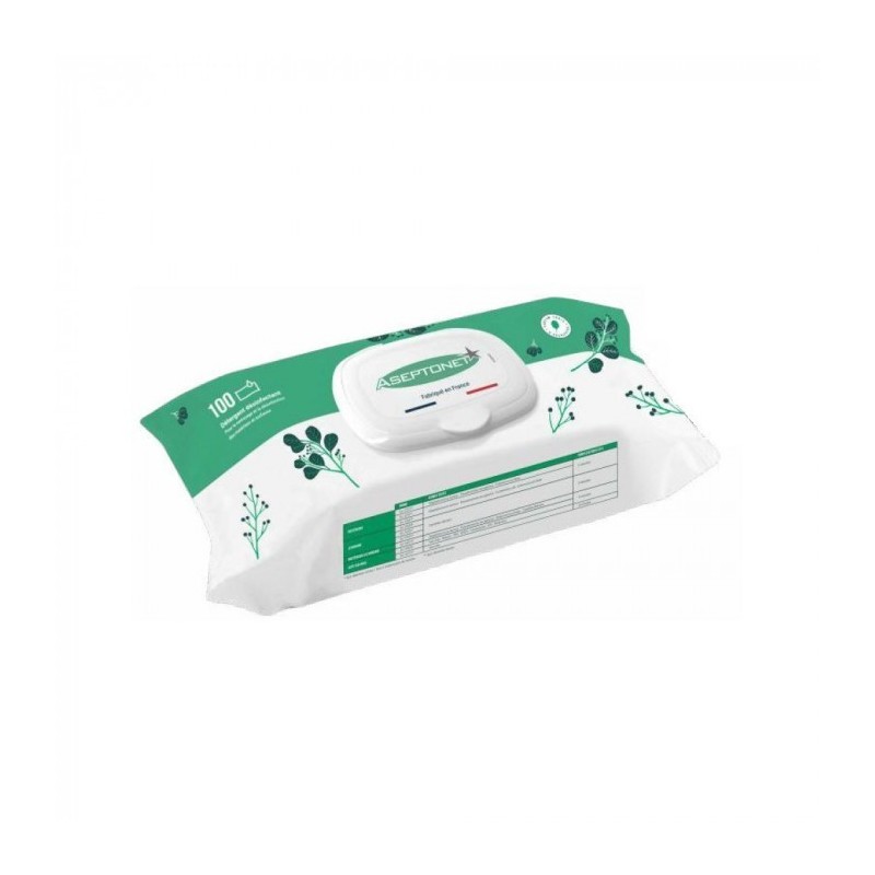 Lingettes Aseptonet - Pop-up de 100