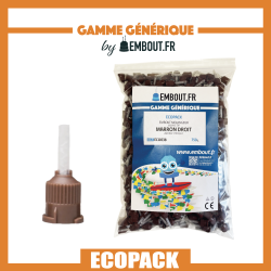 Embout mélangeur Marron droit - ECO PACK - 750u - Embout.fr