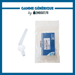 Embout intra oral blanc court  - EMBOUT.FR - 100u