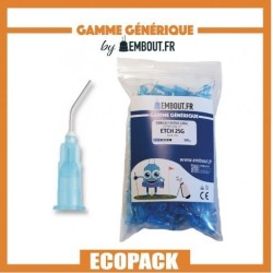 Embout bleu Etch 22G - ECO PACK EMBOUT.FR - 300u