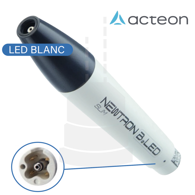 Pièce à main NEWTRON Slim B.LED - Anneau Blanc - Acteon Satelec