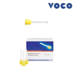 Embout mélangeur dynamique jaune type 7 - VOCO - 50u