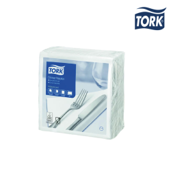 SERVIETTES BLANC 2 PLIS 39x39cm - 12x150u - TORK