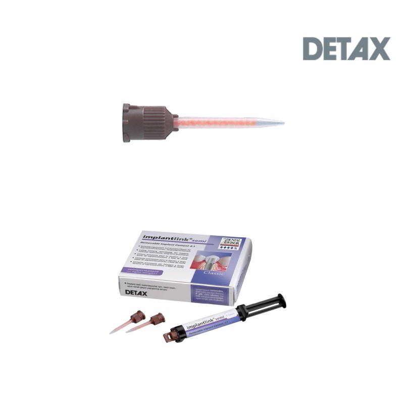 Embout Implantlink marron fuselé orange - DETAX - 25u