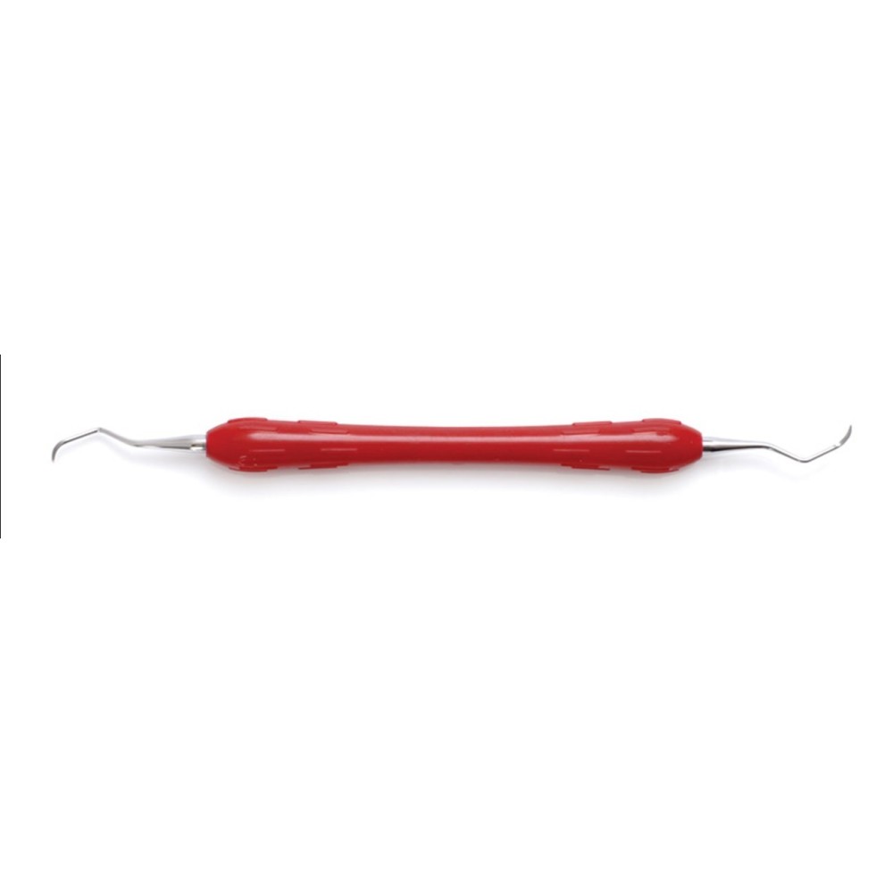 SofGrip Mini Sickle 311-312 Red Silicone Handle - 1pc - UNODENT