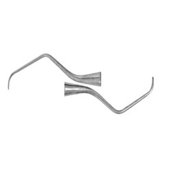 Curette Double Gracey Manche Creux N°9/10 - UNODENT - 1u