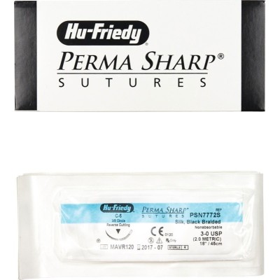 Fil de Suture Perma Sharp Soie - HU-FRIEDY - 12pcs
