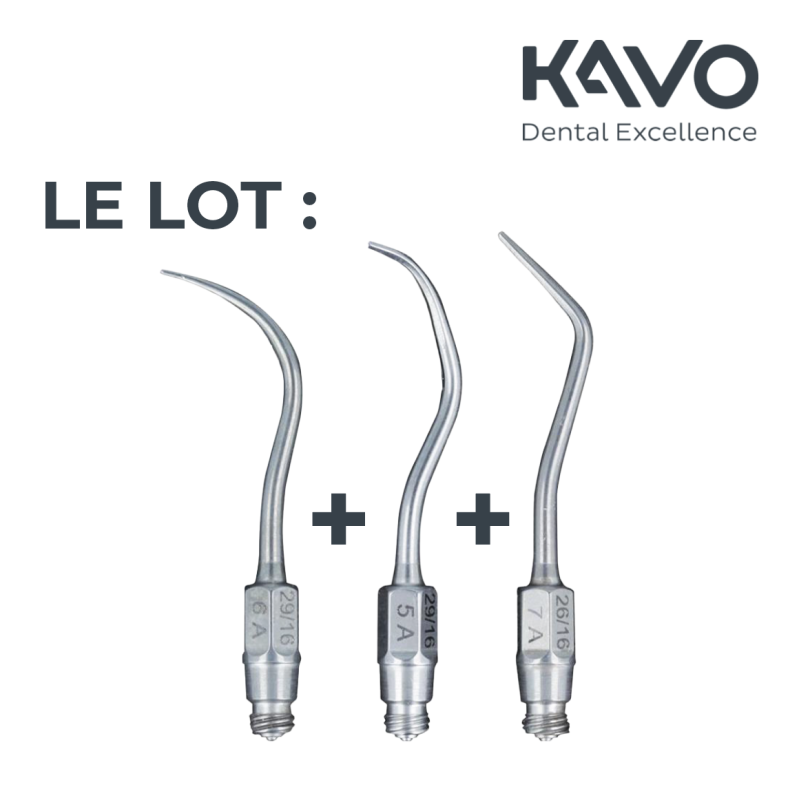 Set de 3 inserts Sonicflex N°5A, 6A, 7A - KAVO - 3u