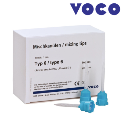 Embout mélangeur bleu type 6 - 50u - VOCO