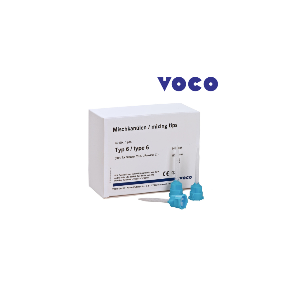 Embout mélangeur bleu type 6 - 50u - VOCO