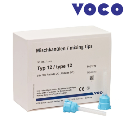 Embout mélangeur bleu type 12 - 50u - VOCO