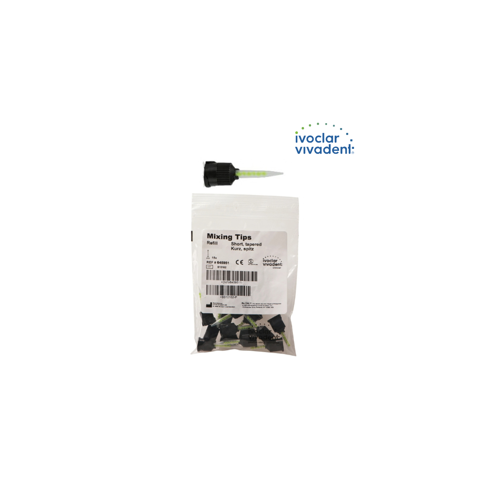 Embout Variolink Multilink noir fuselé vert - 15u - IVOCLAR