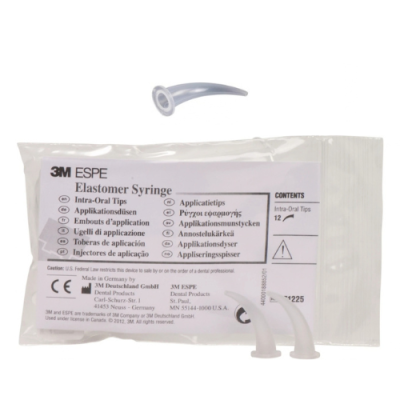 Embout seringue courbé blanc - 12u - SOLVENTUM