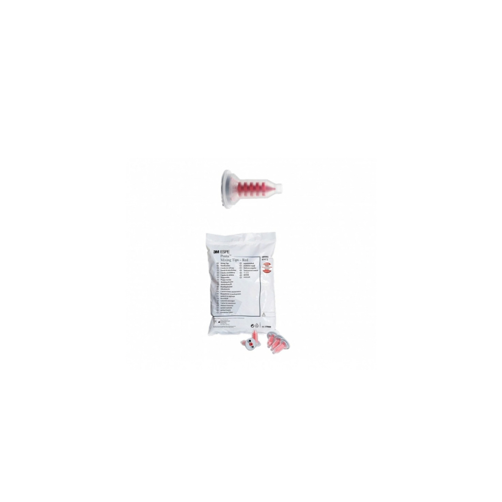 Embout Pentamix dynamique rouge - 50u - SOLVENTUM