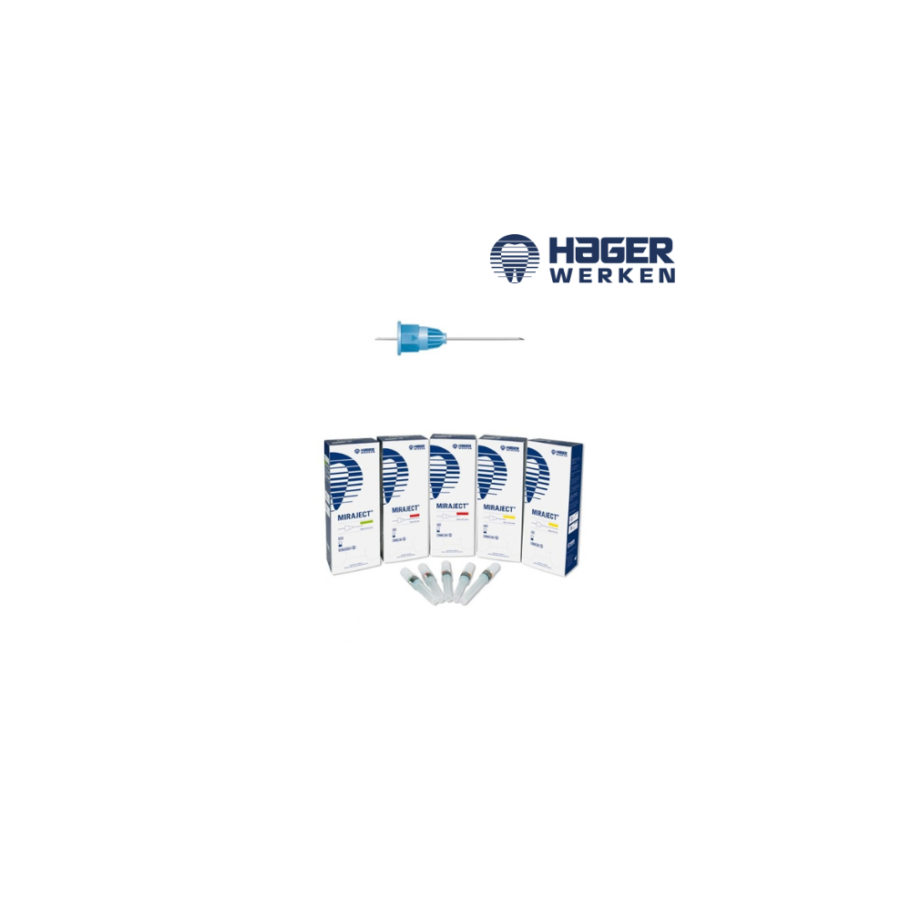 Aiguille d'anesthésie Miraject - 100u - HAGER & WERKEN