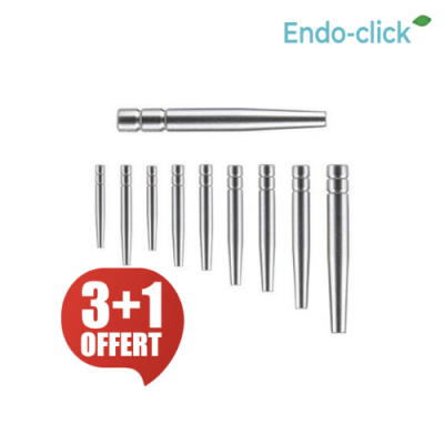 Tenons Cylindro-conique - Inox 20 pcs - ENDO-CLICK