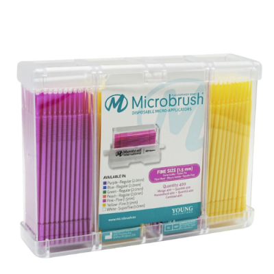 Microbrush Plus Rose/Jaune Recharge Fin 400pcs