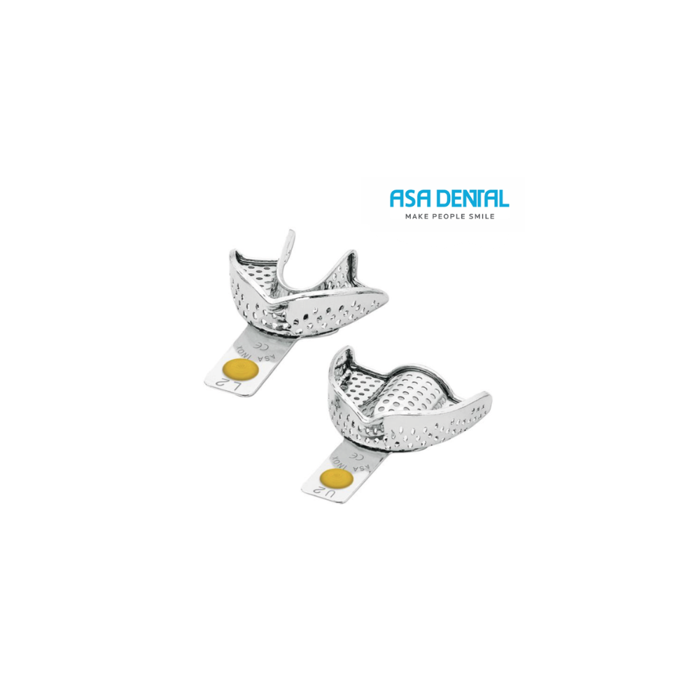 Porte Empreinte metall. Perforé avec bourrelet rétentif