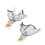 Porte Empreinte metall. Perforé avec bourrelet rétentif