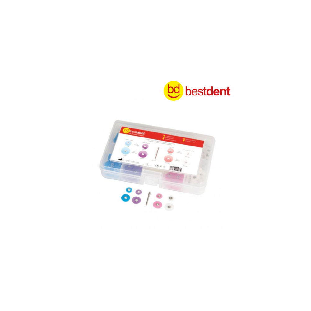 Pop-On Schijvenset 10/14mm met 2 Mandrels - 1st - BESTDENT