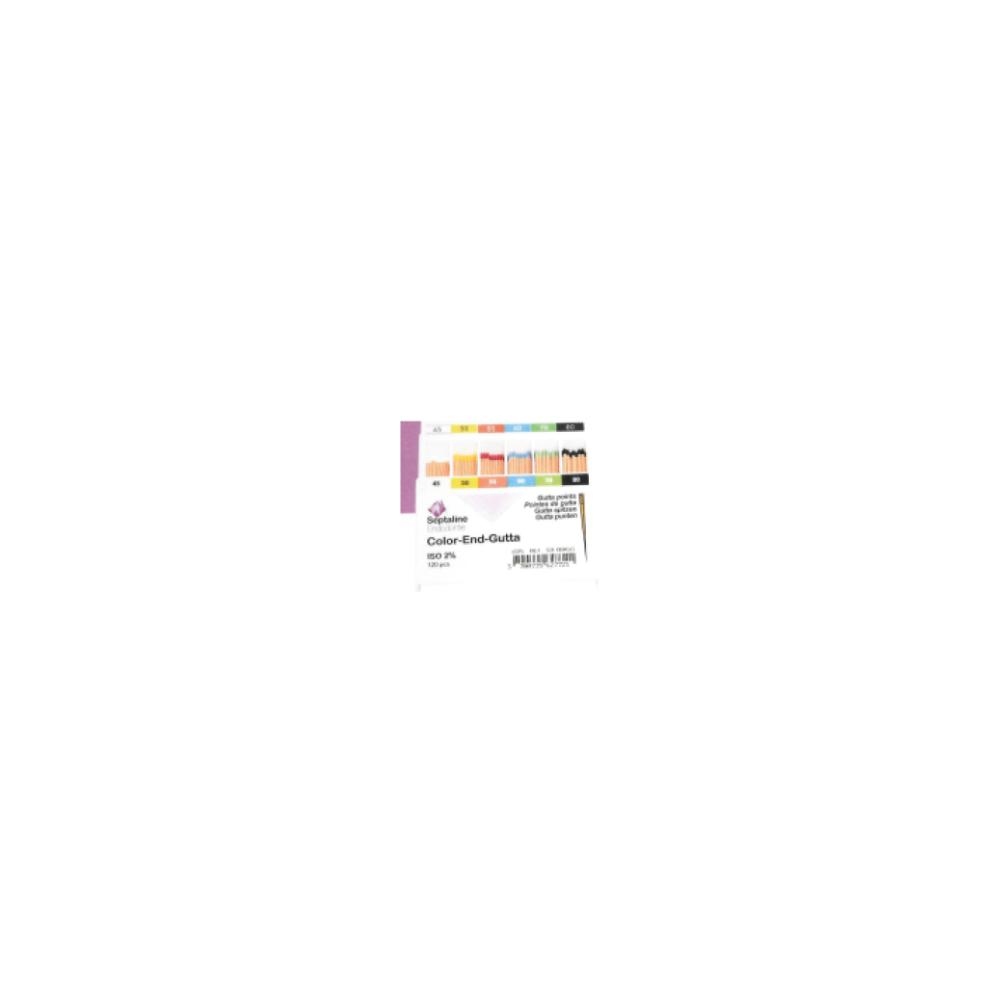 Color-End Gutta-Percha Points - 100pcs - SEPTALINE